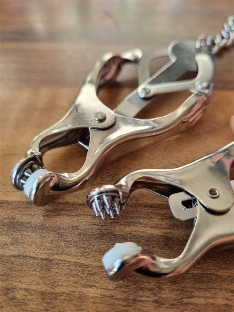 bdsm nipple clamp|Nipple clamps from tender to hard in all .